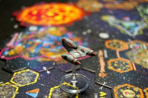 The Krembler plying the drift system near Xia itself.